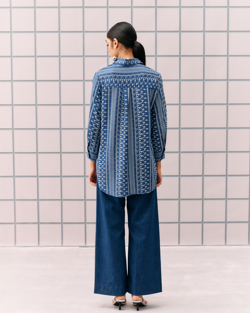 DARK BLUE ALEMAI SHIRT