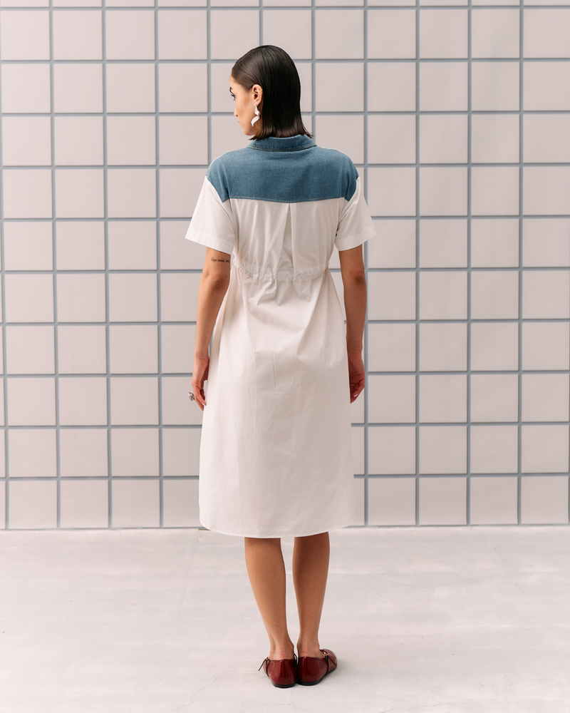 WHITE ALLES DRESS