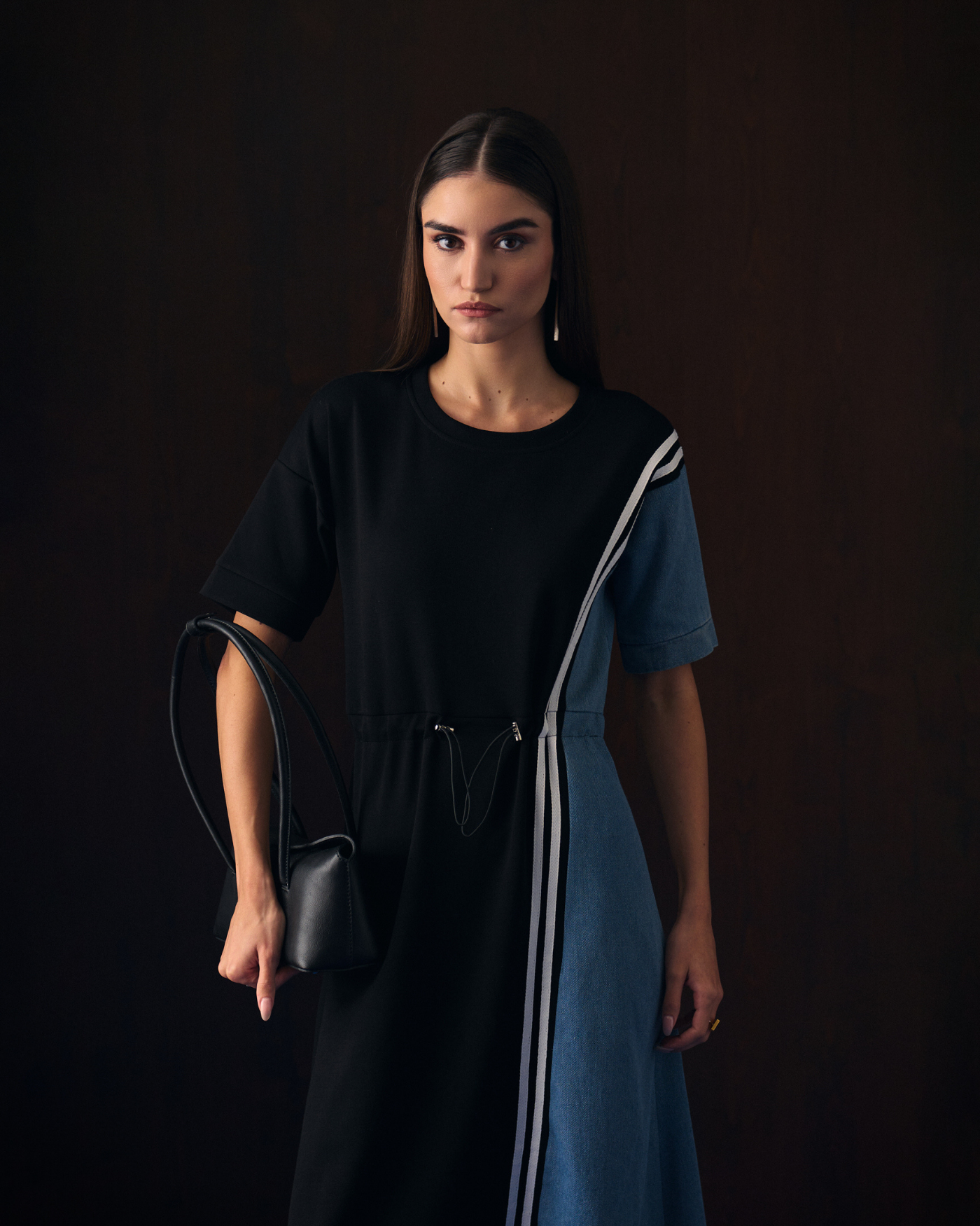 BLACK ERES DRESS