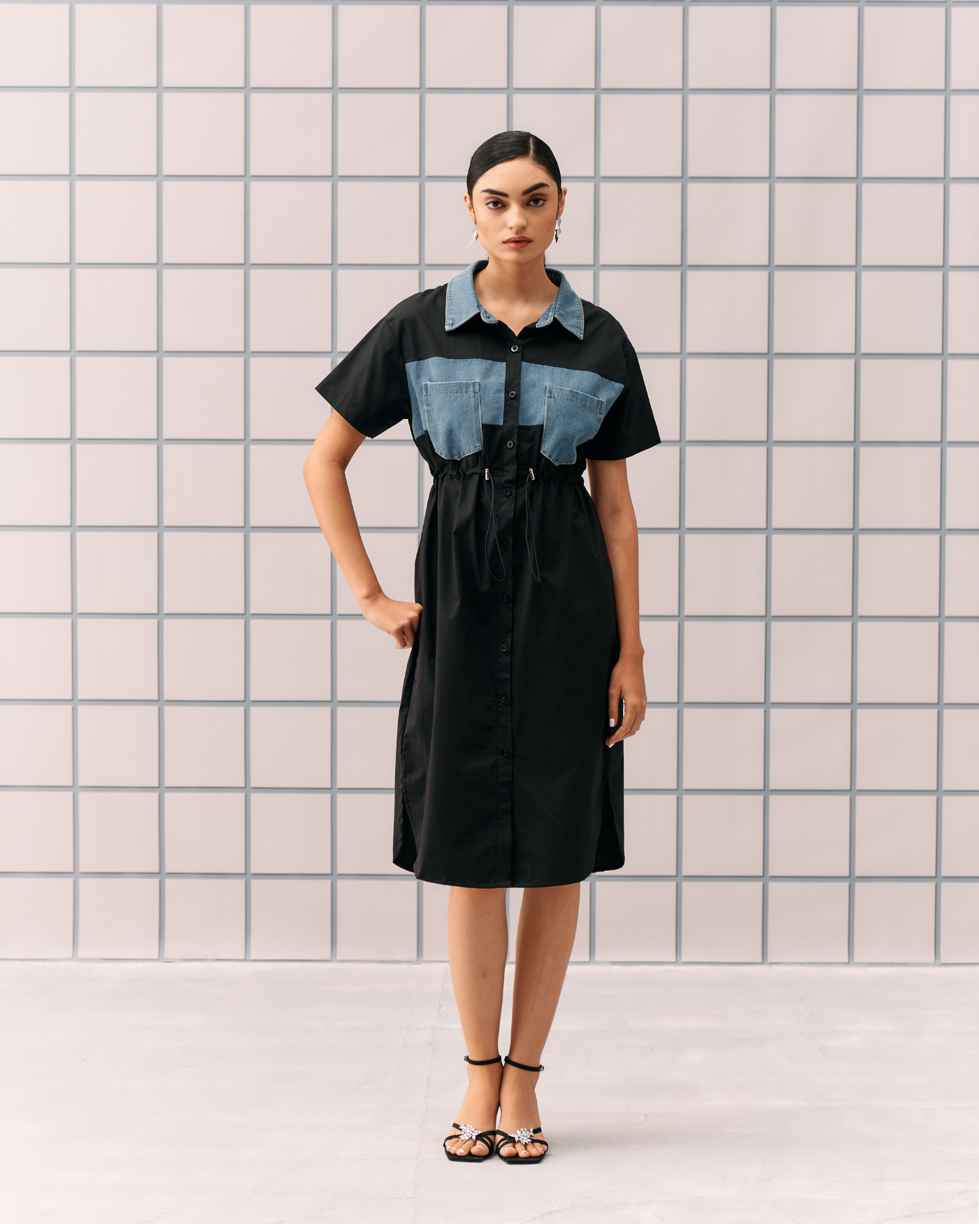 BLACK ALLES DRESS