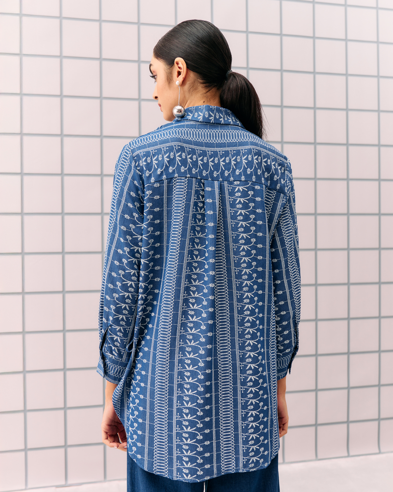 DARK BLUE ALEMAI SHIRT