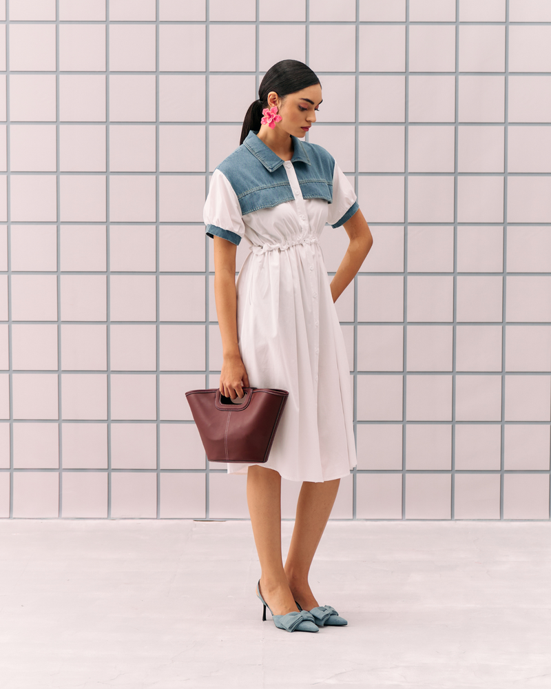 WHITE CORON DRESS