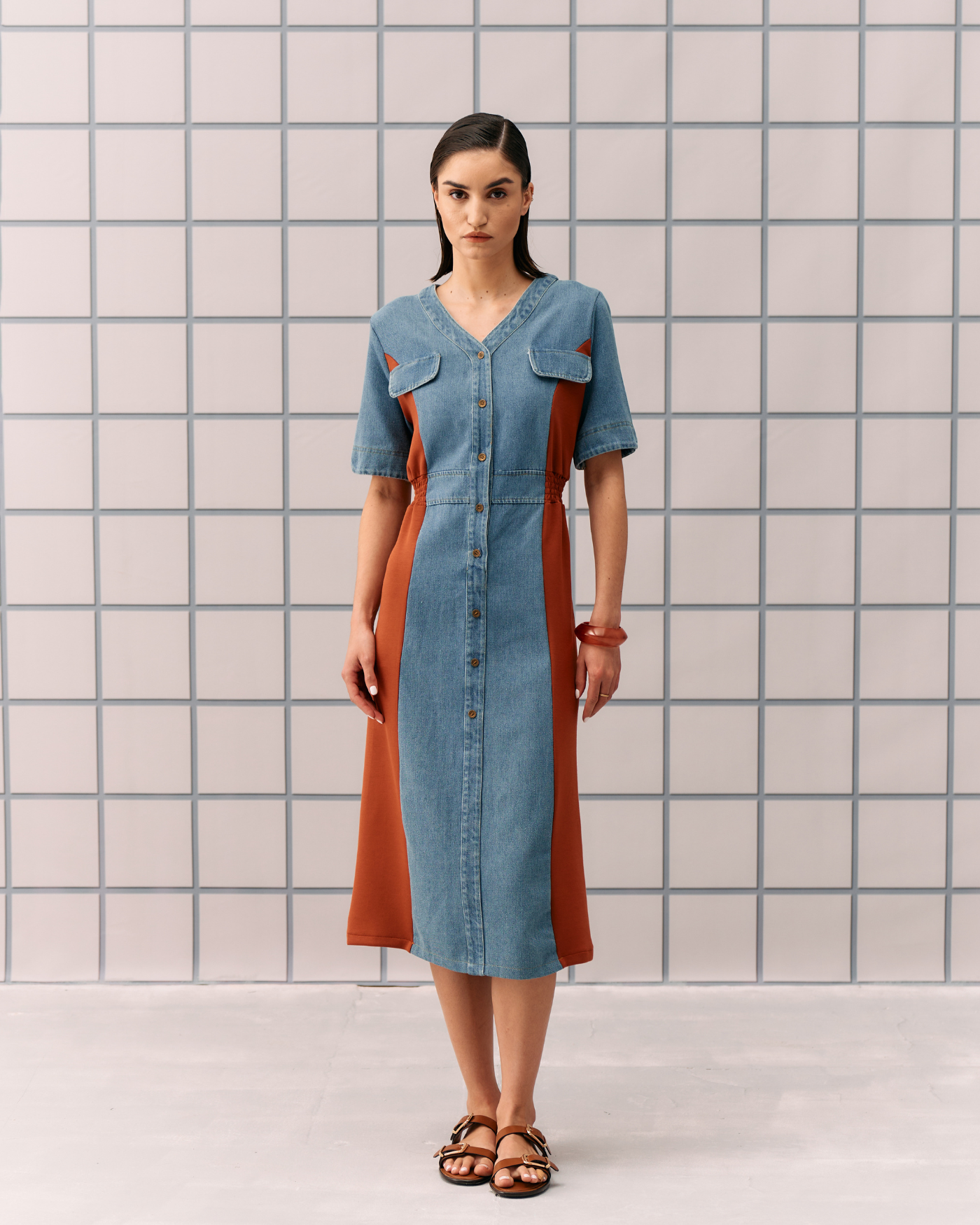 ORANGE NIMALA DRESS