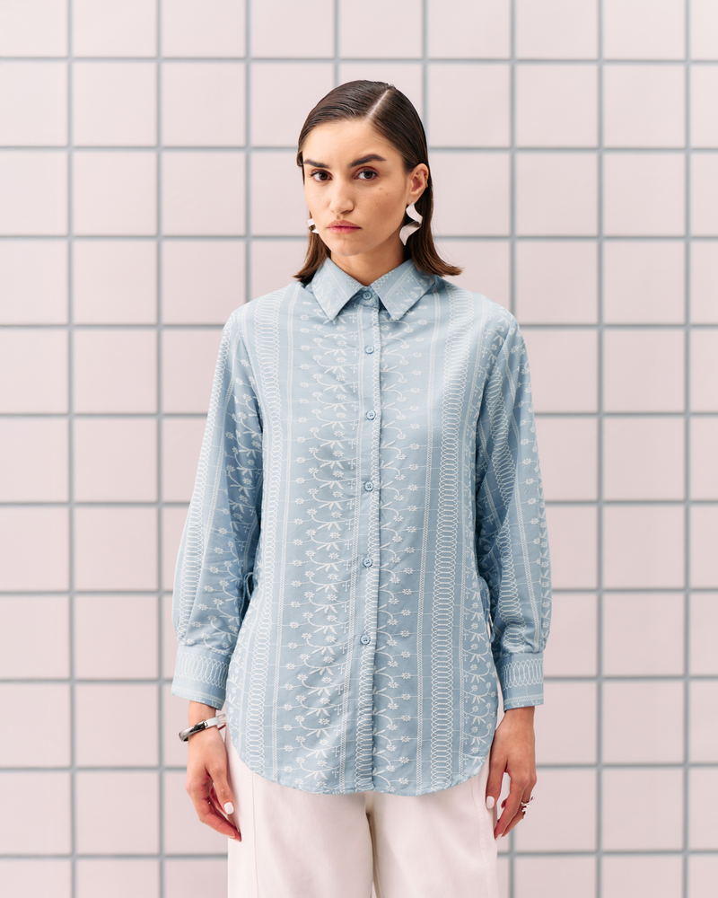 SKY BLUE ALEMAI SHIRT