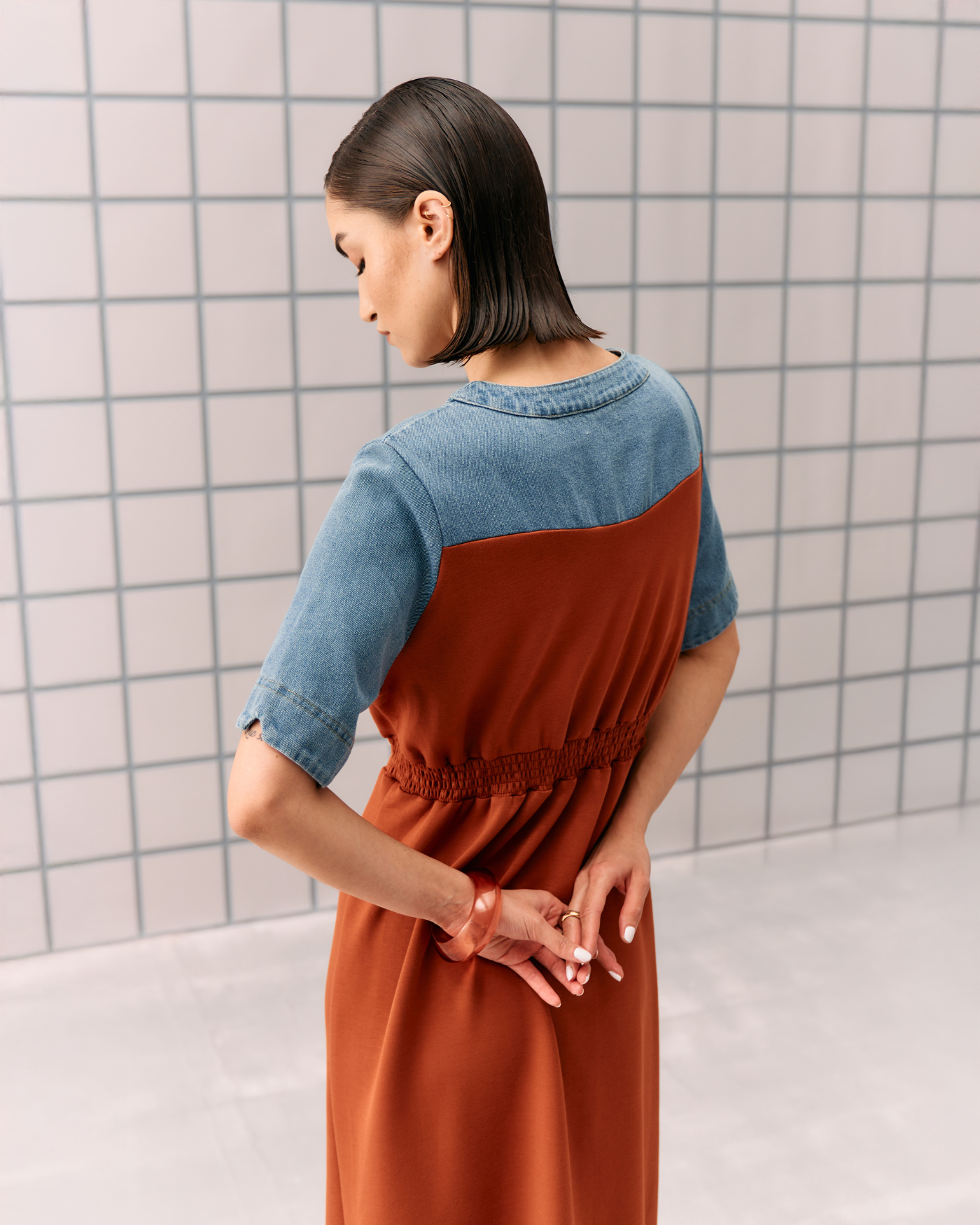 ORANGE NIMALA DRESS