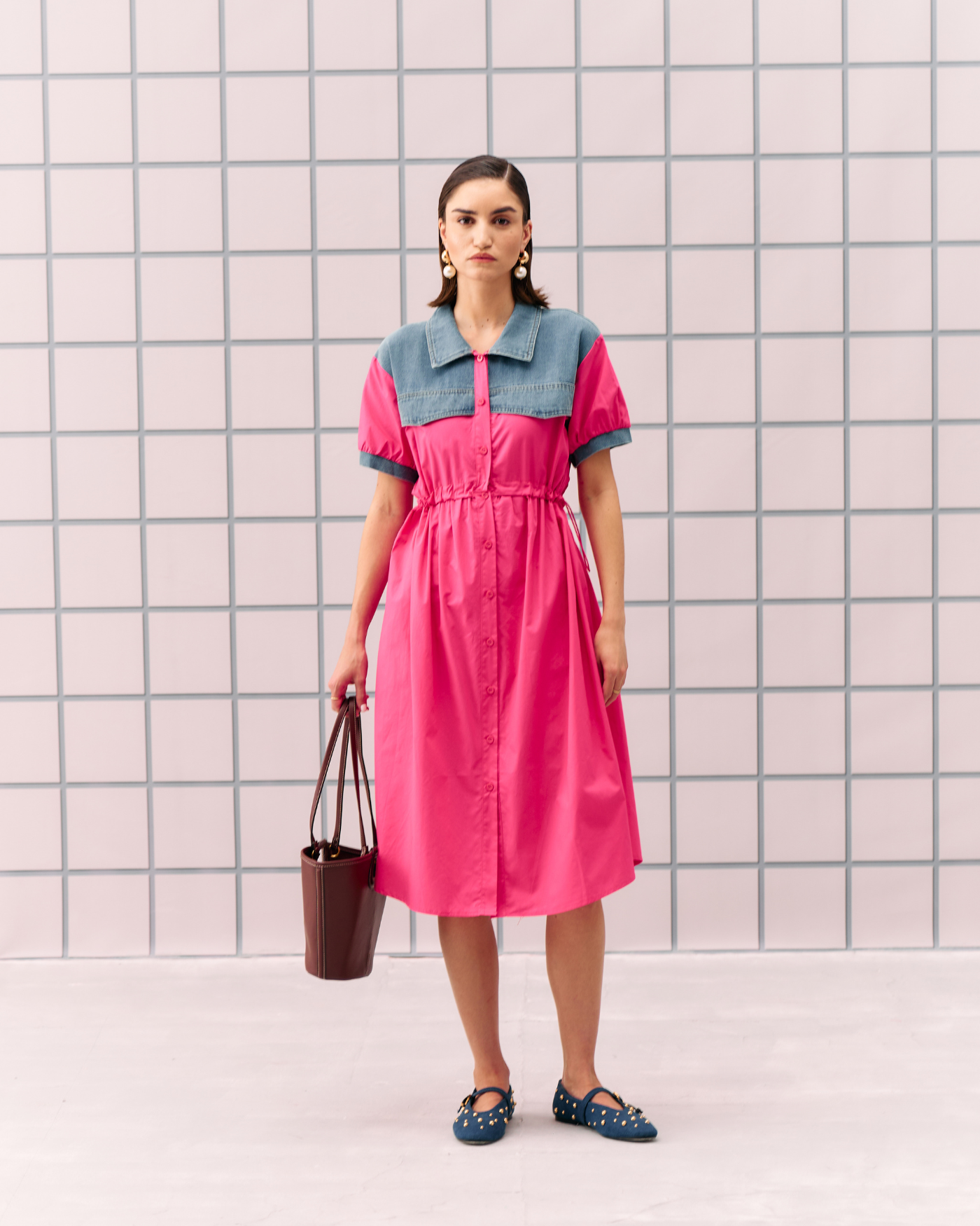 FUSCIA CORON DRESS