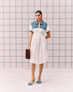 WHITE CORON DRESS