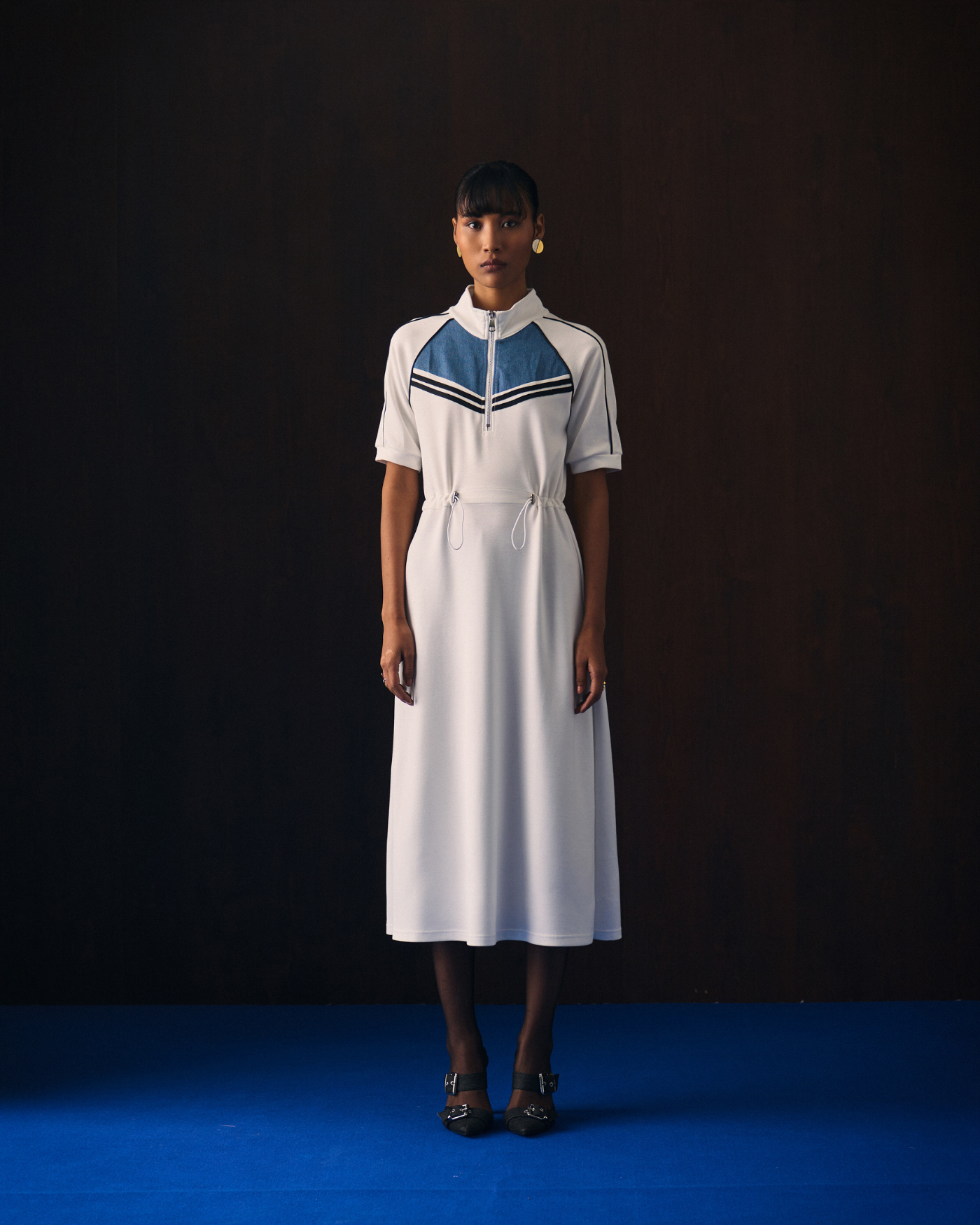 WHITE IZILS DRESS