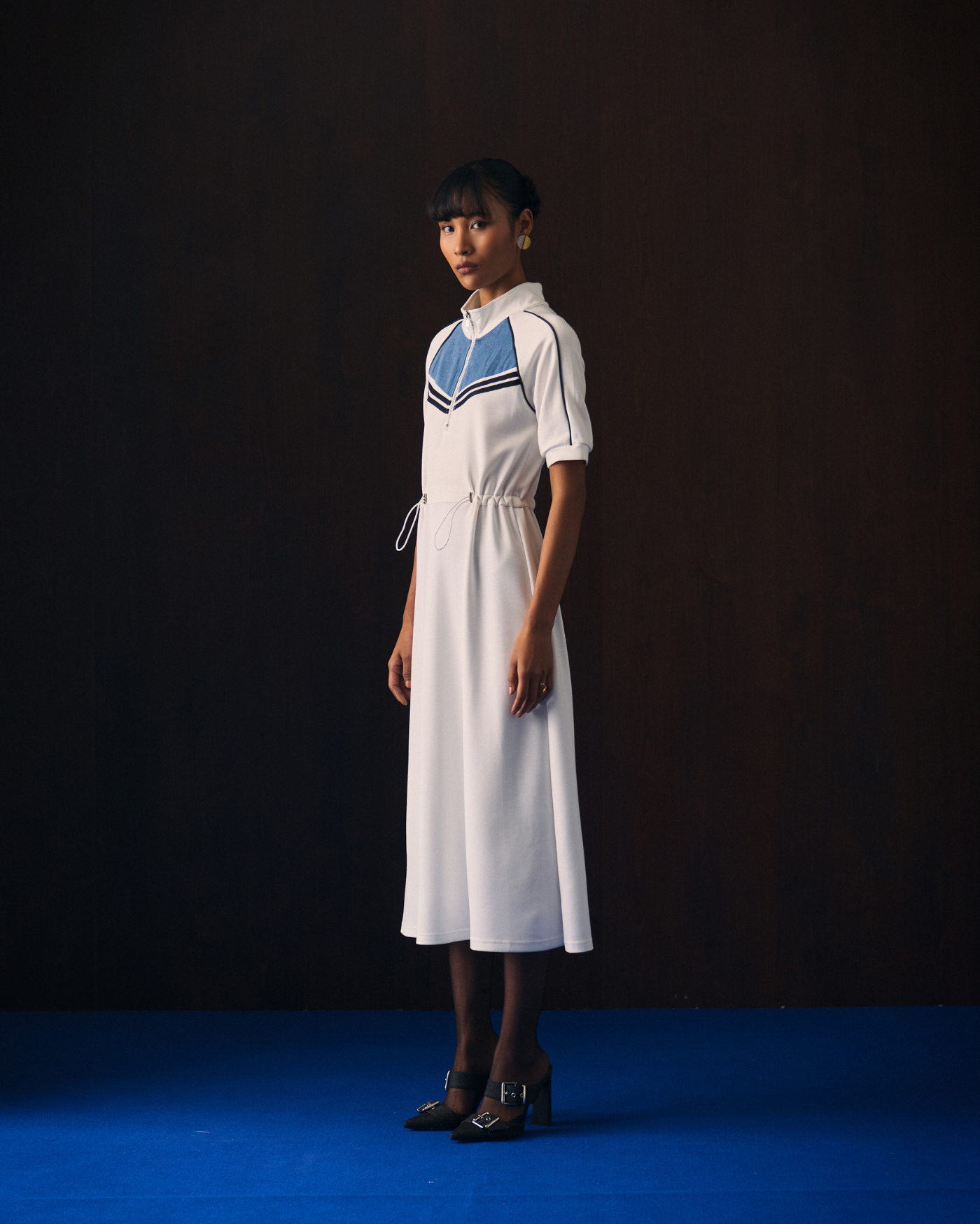 WHITE IZILS DRESS
