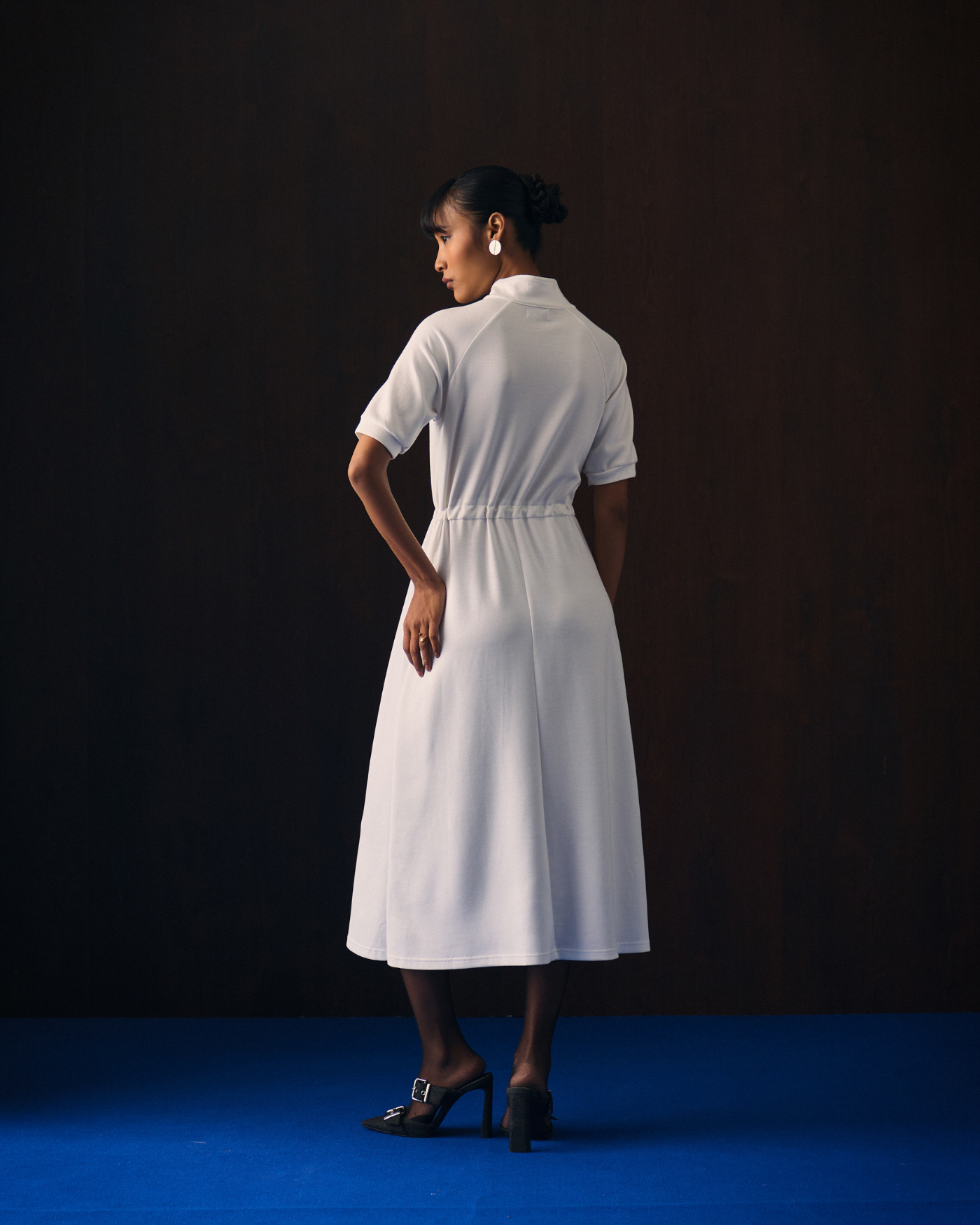 WHITE IZILS DRESS