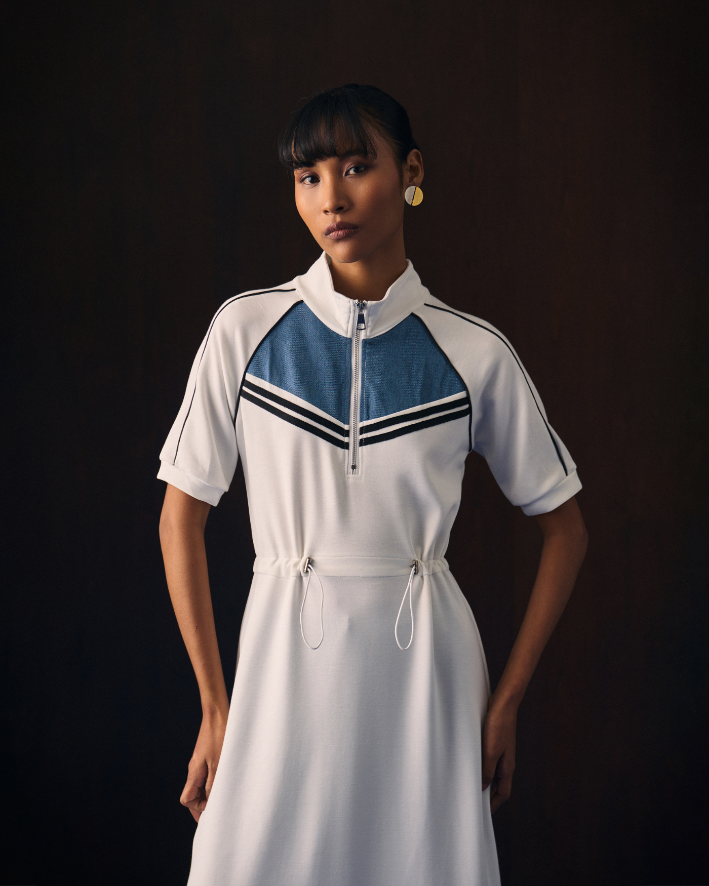 WHITE IZILS DRESS
