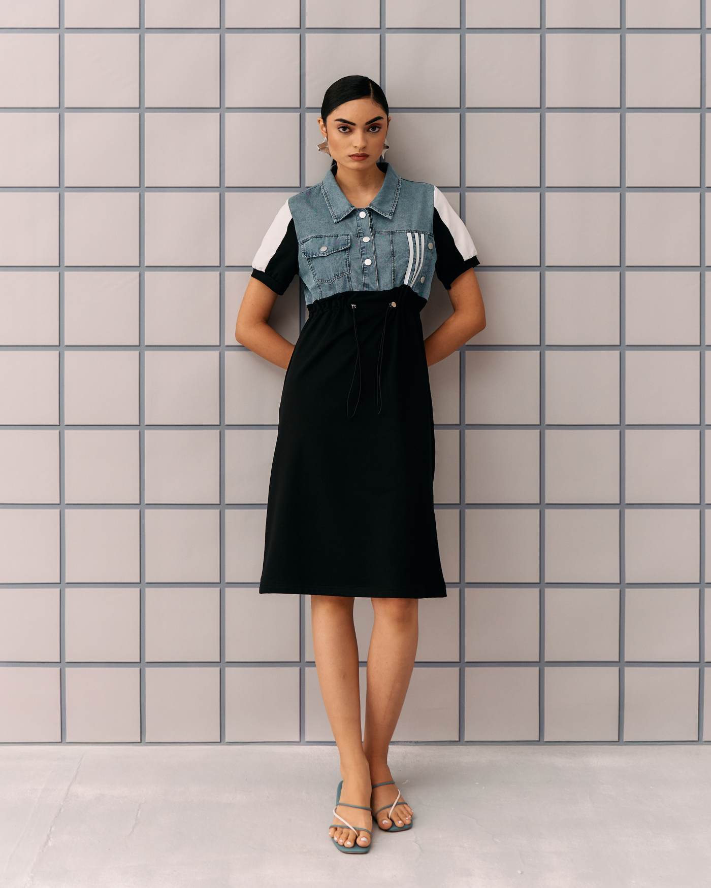 BLACK HELEXA DRESS