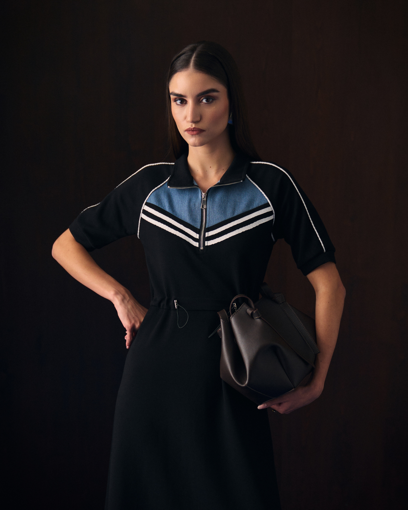 BLACK IZILS DRESS