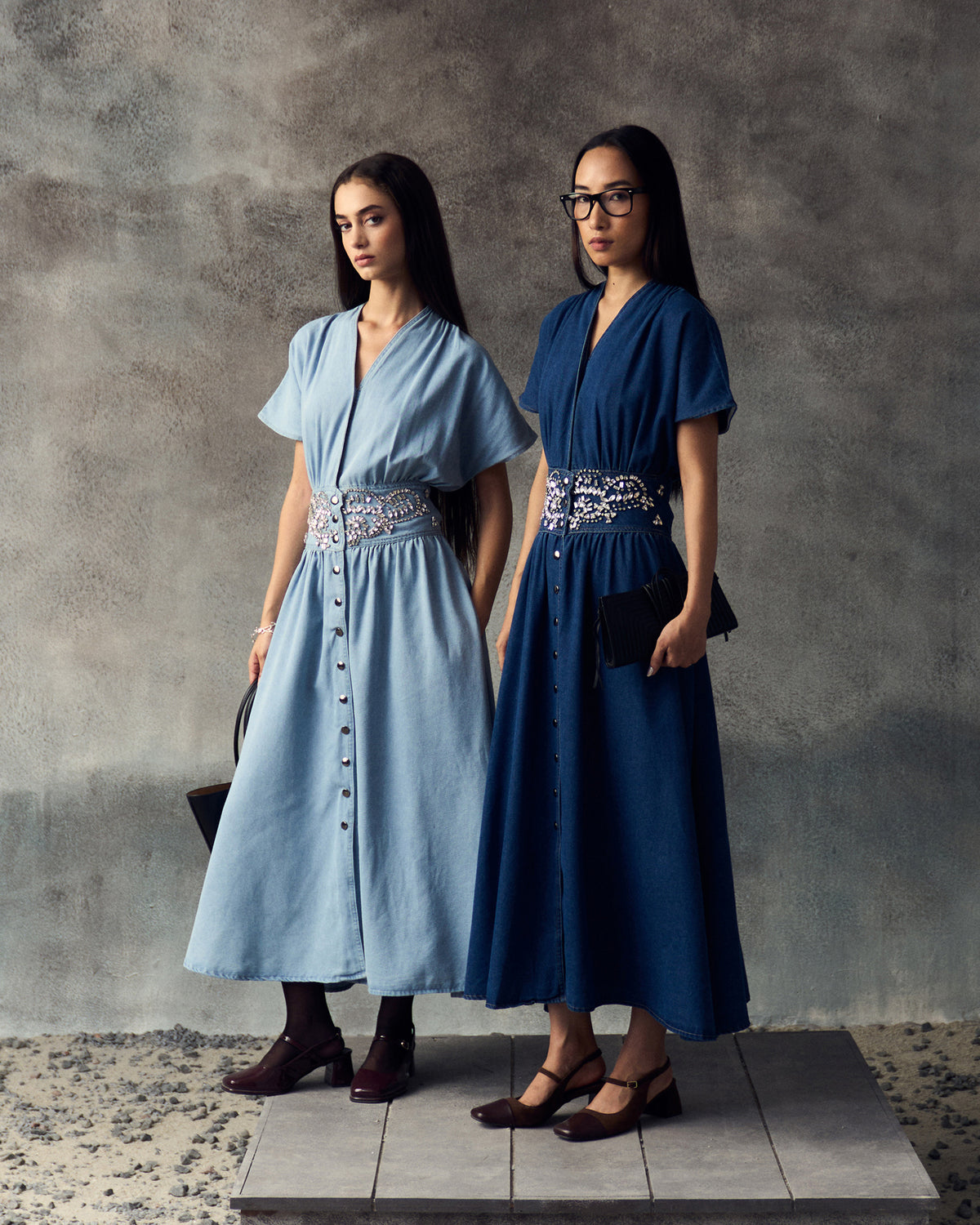 DARK BLUE ANISE DRESS