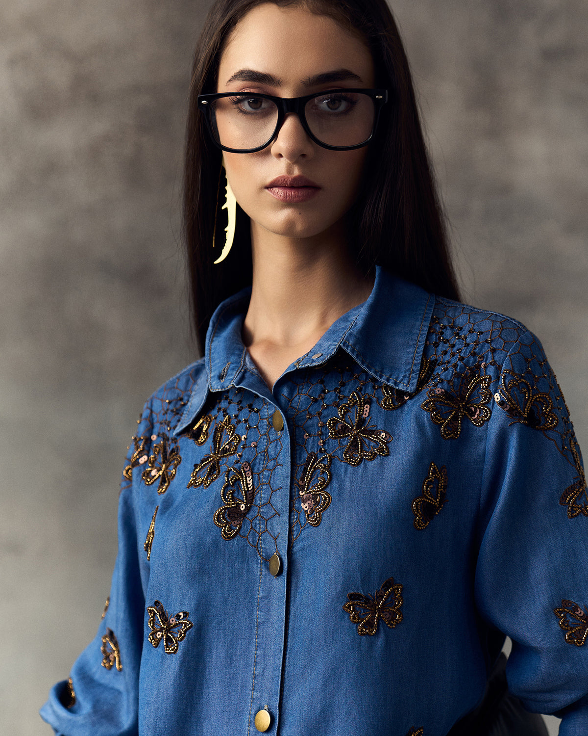DARK BLUE LORREN COORD SET