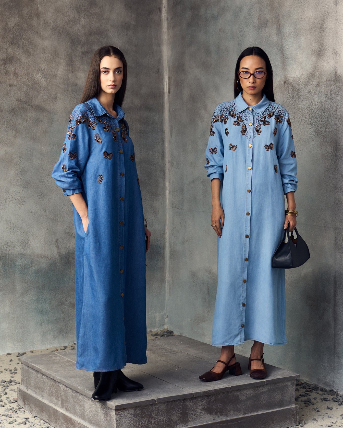 DARK BLUE SORREN DRESS