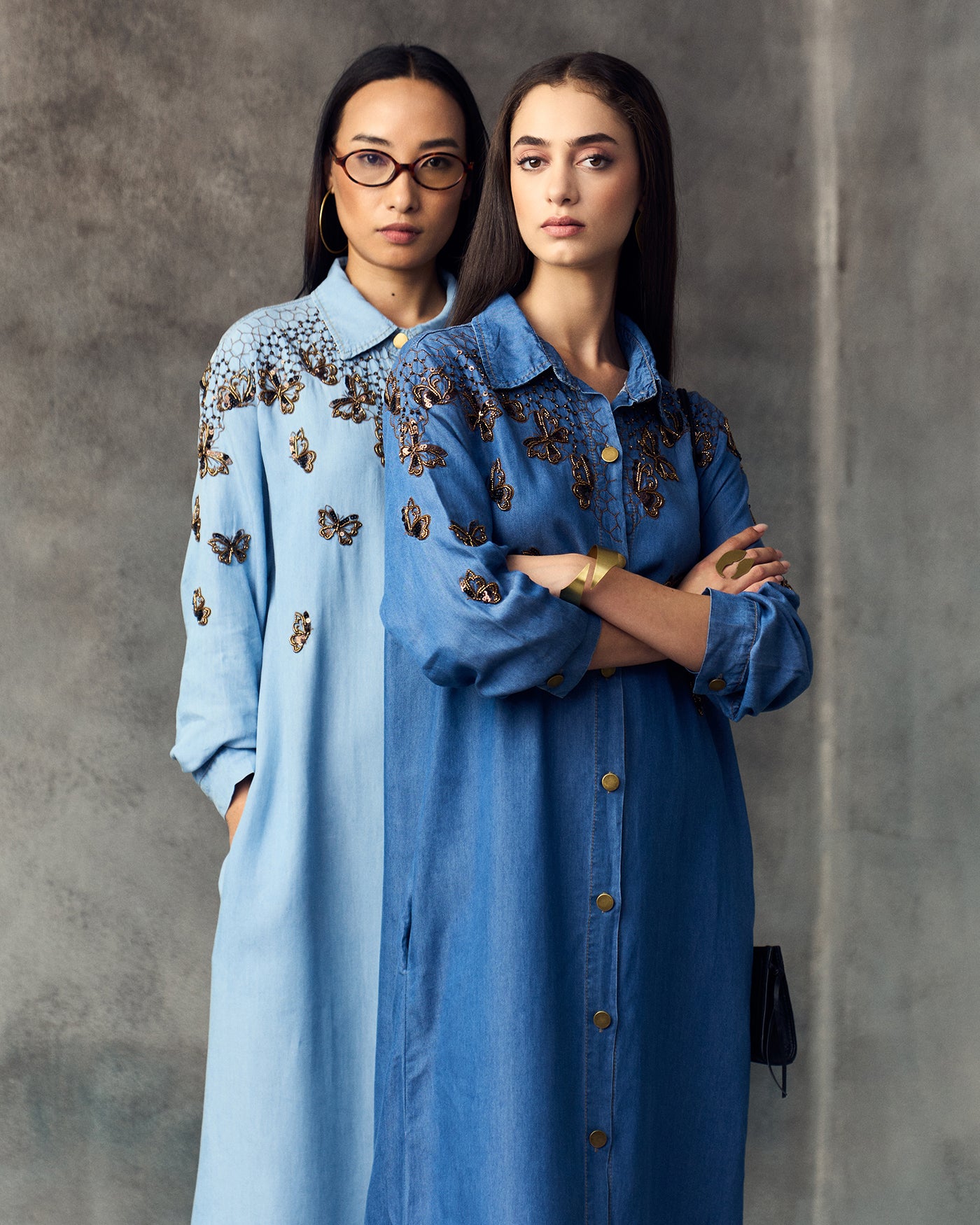 DARK BLUE SORREN DRESS