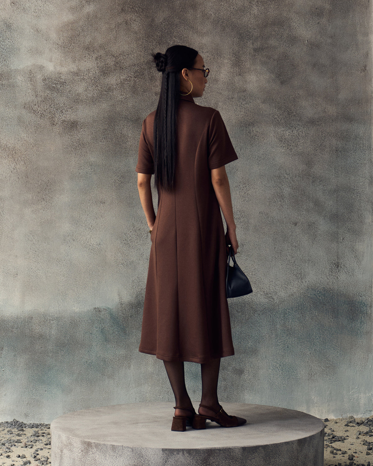 BROWN AVERY DRESS