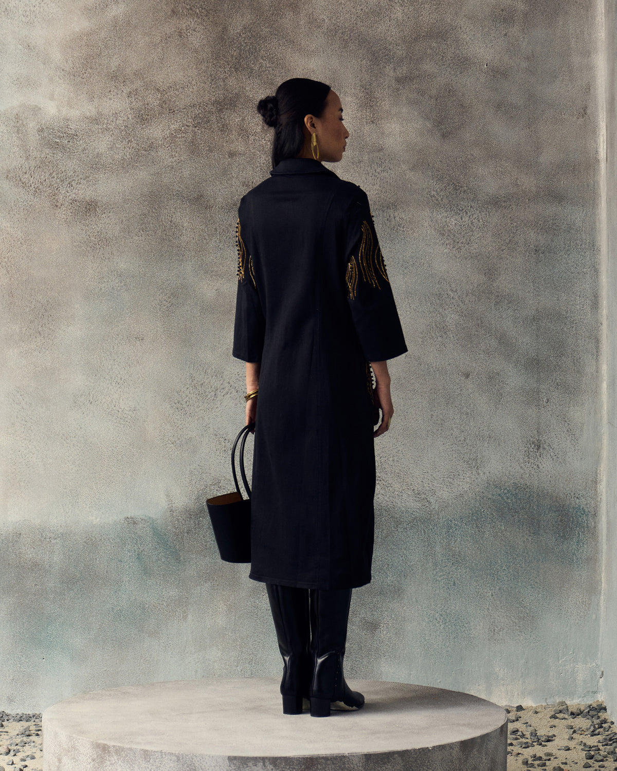 BLACK GANA DRESS