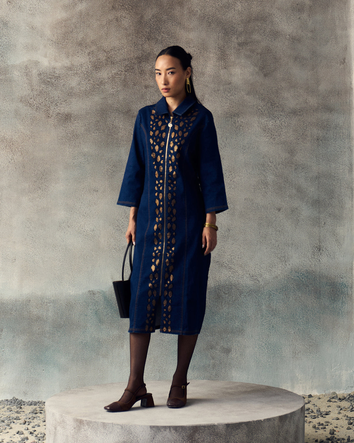 BLUE LANNA DRESS