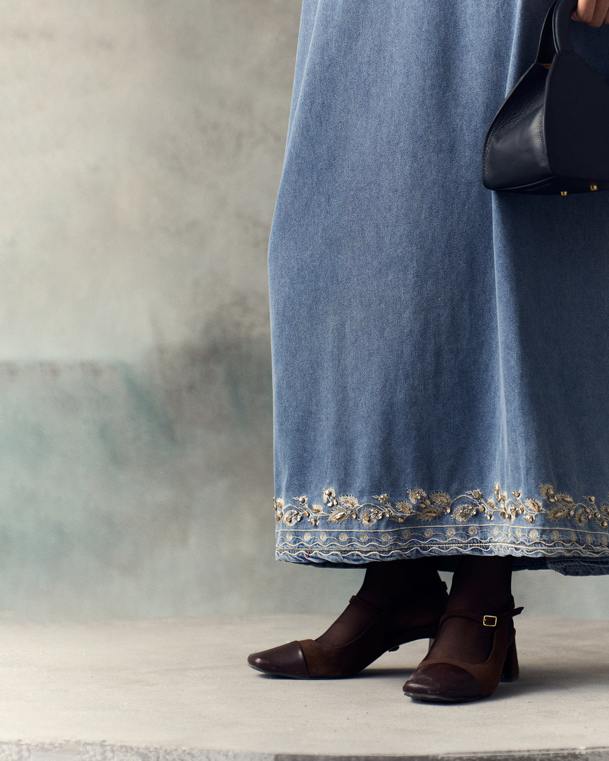SKY BLUE LAYA SKIRT SET