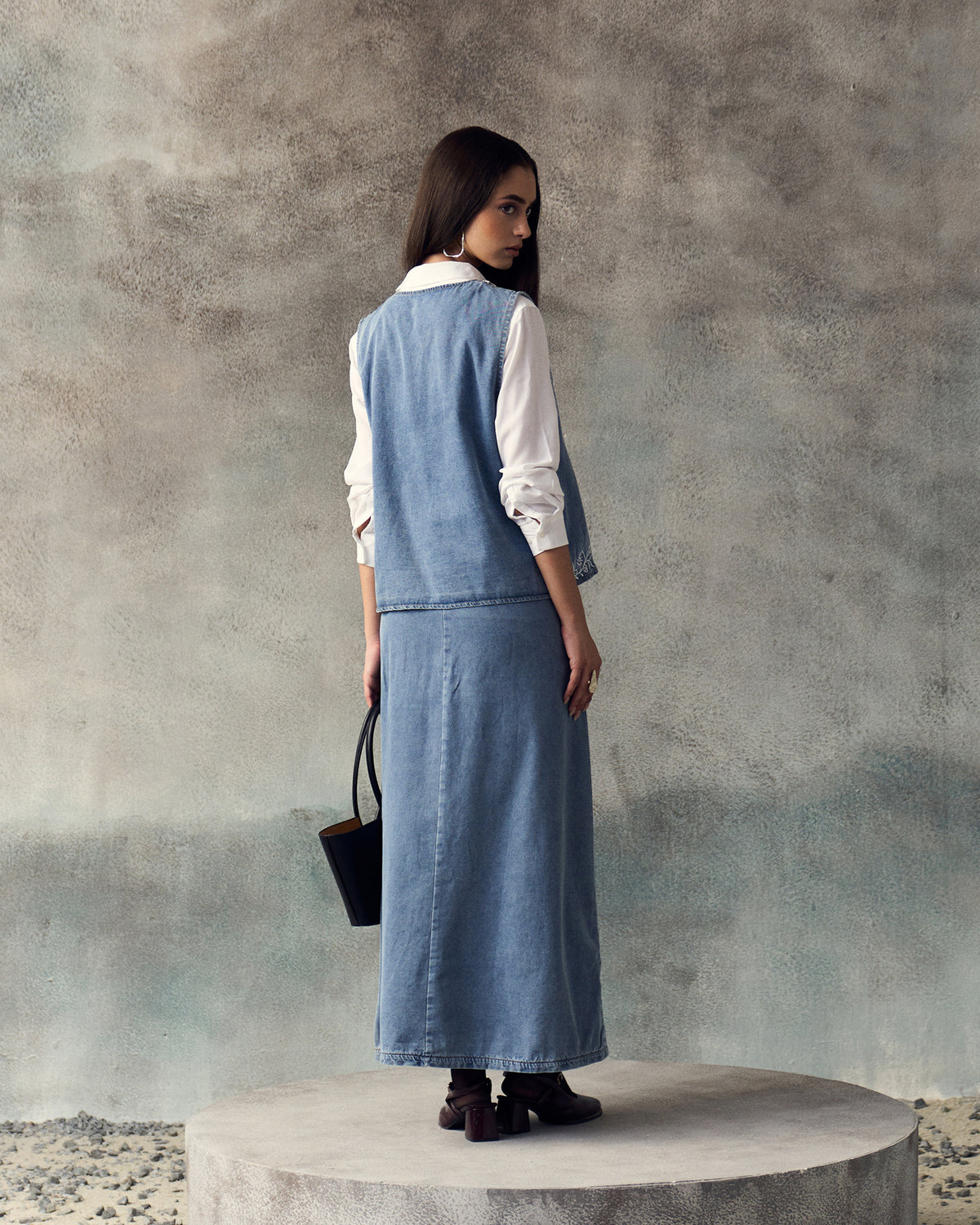 SKY BLUE SAYA SKIRT SET
