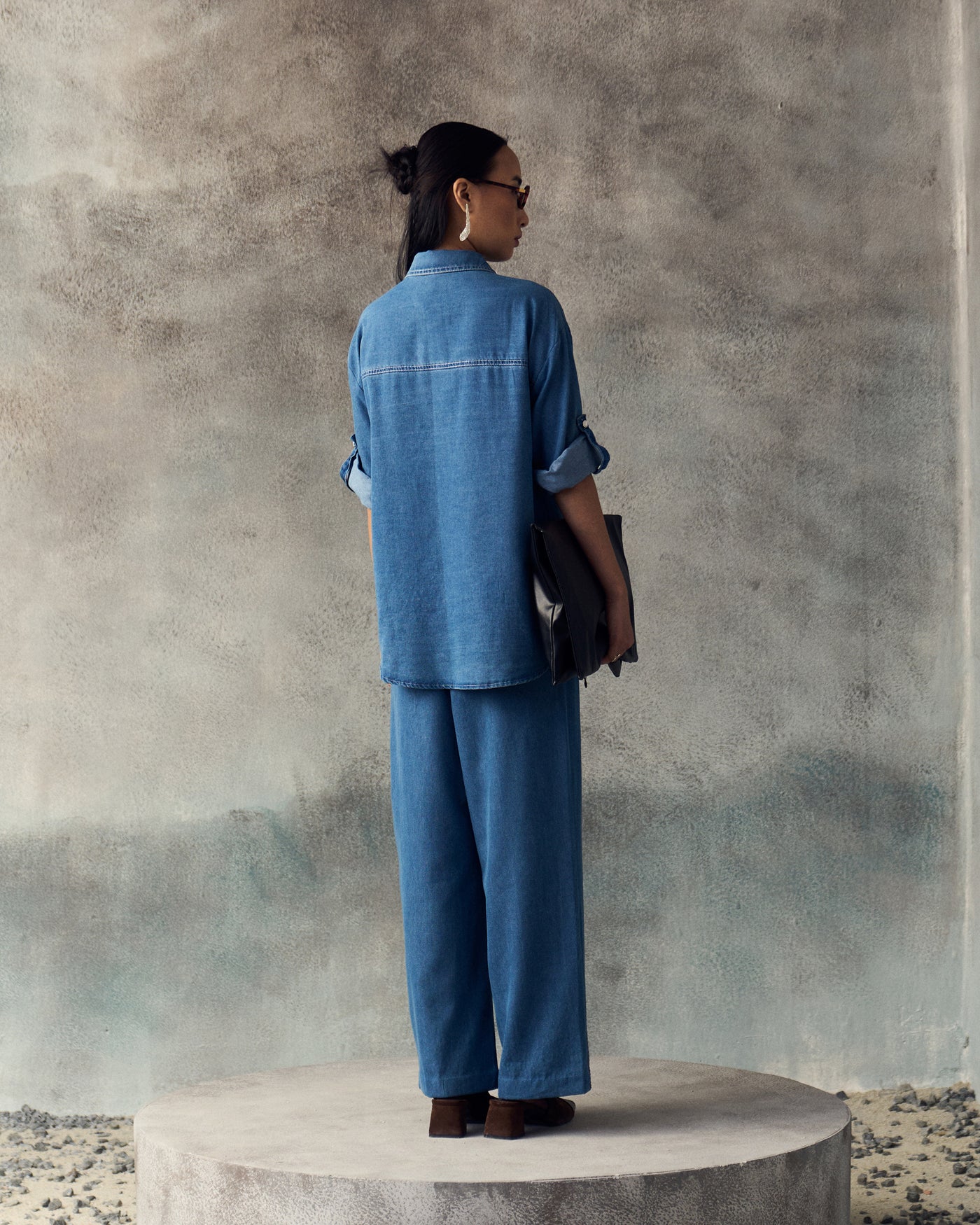 LIGHT BLUE NICOLE COORD SET