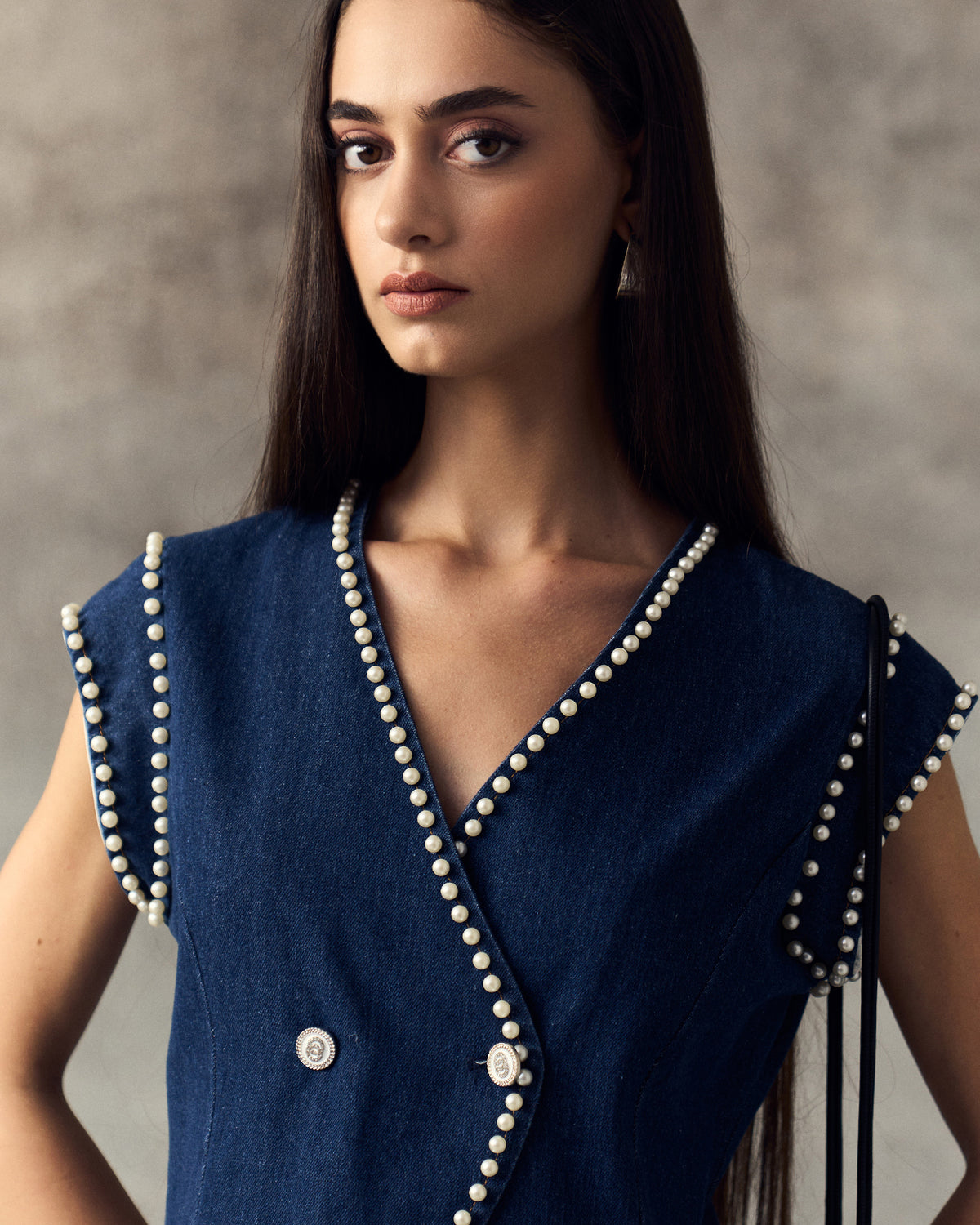 DARK BLUE MOLI WAISTCOAT