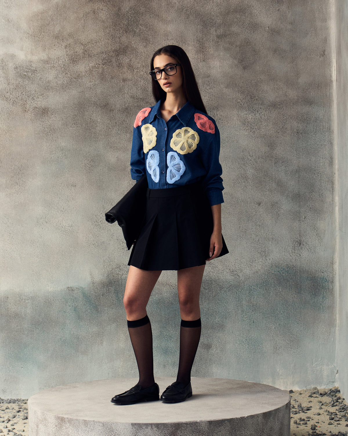 DARK BLUE SEINA SHIRT