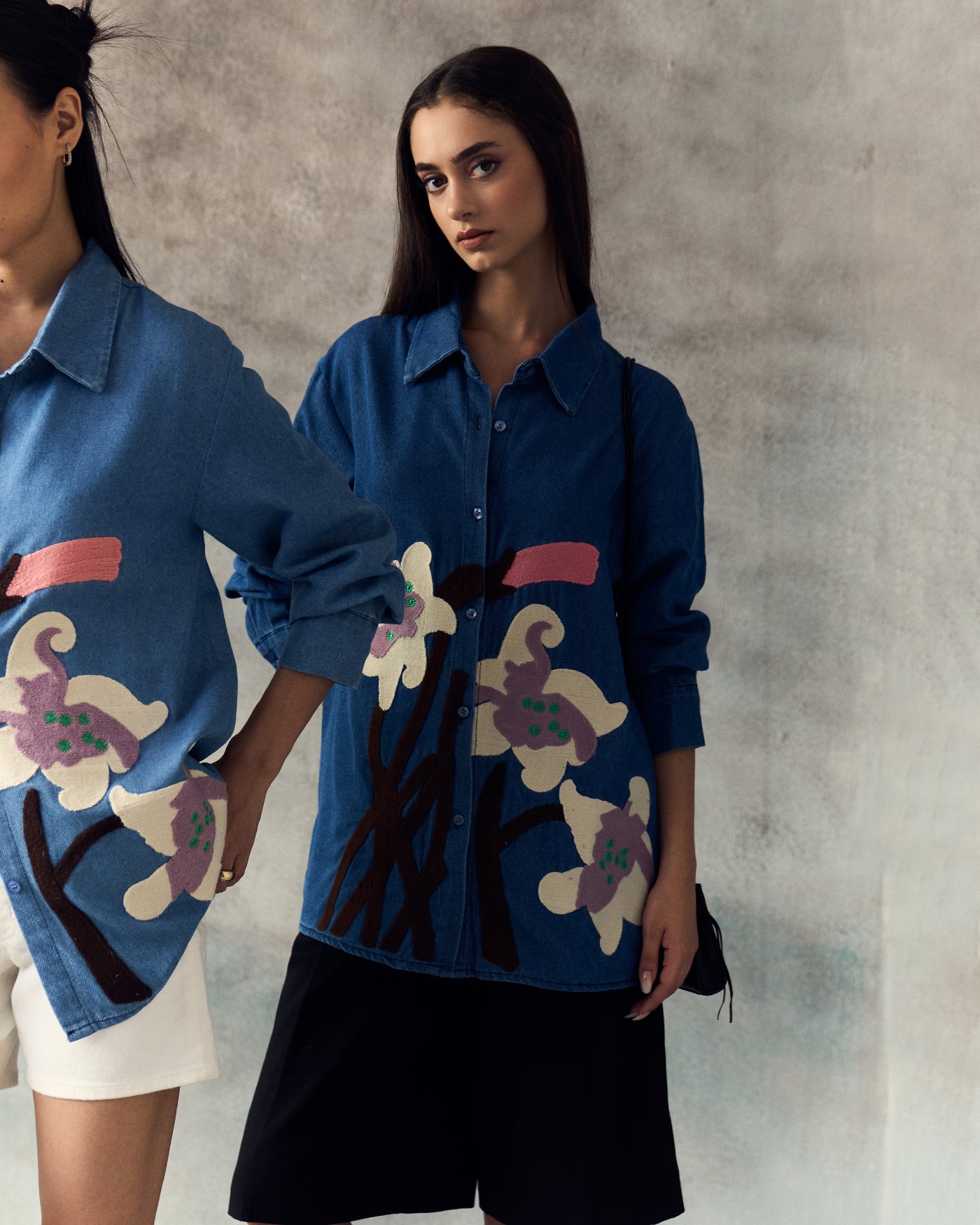 DARK BLUE LEINA SHIRT