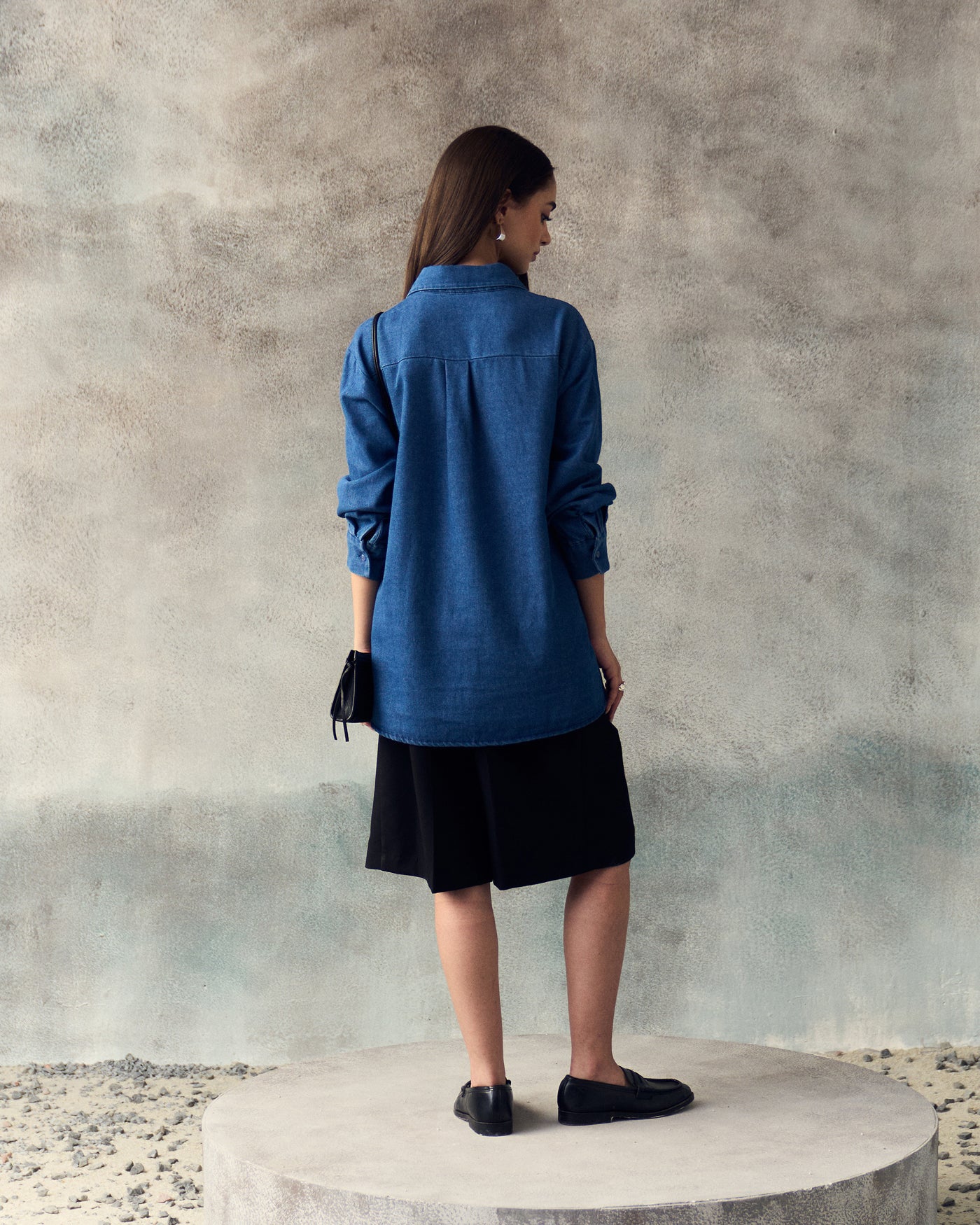 DARK BLUE LEINA SHIRT