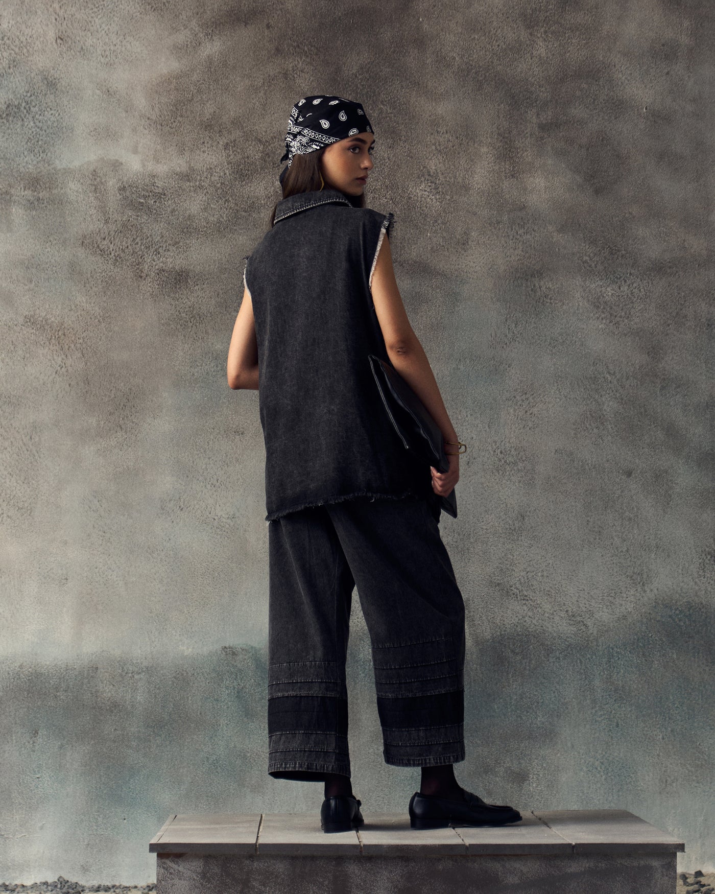BLACK SORRENTE COORD SET