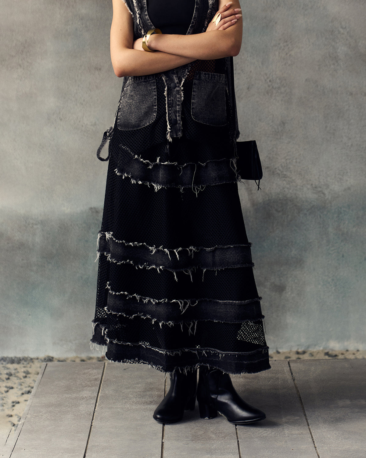 BLACK SABLYN SKIRT SET