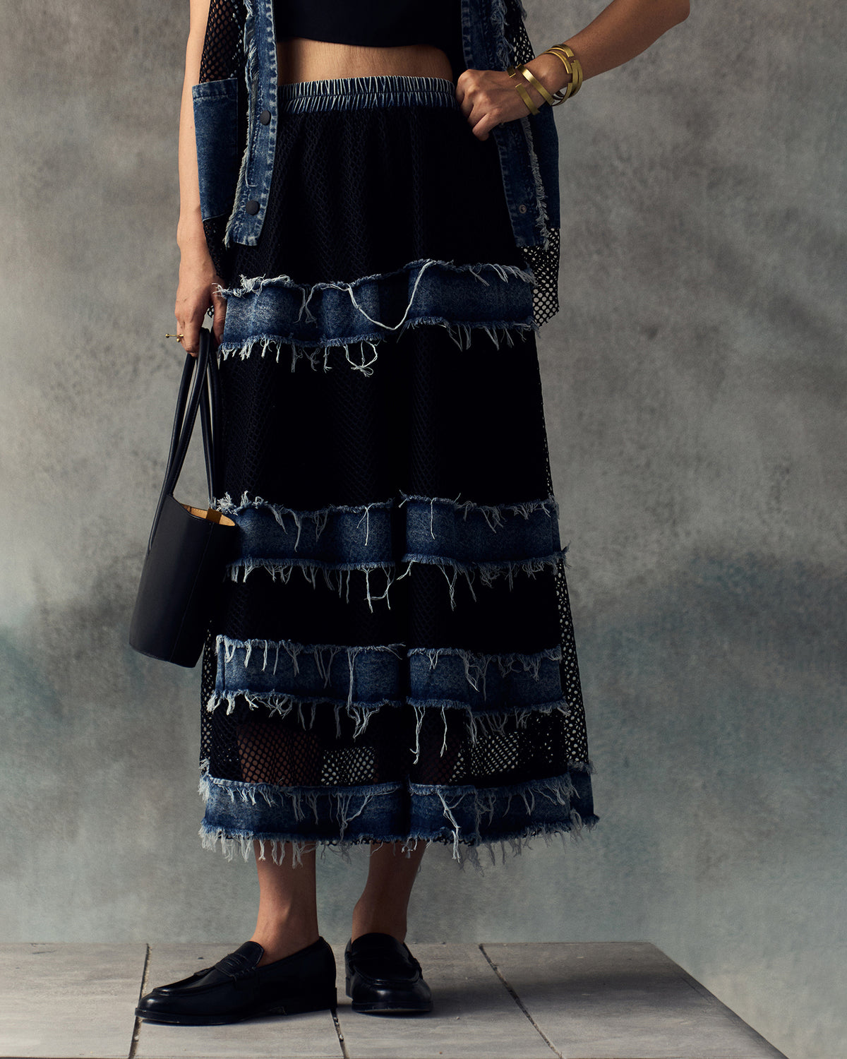 BLUE SABLYN SKIRT SET