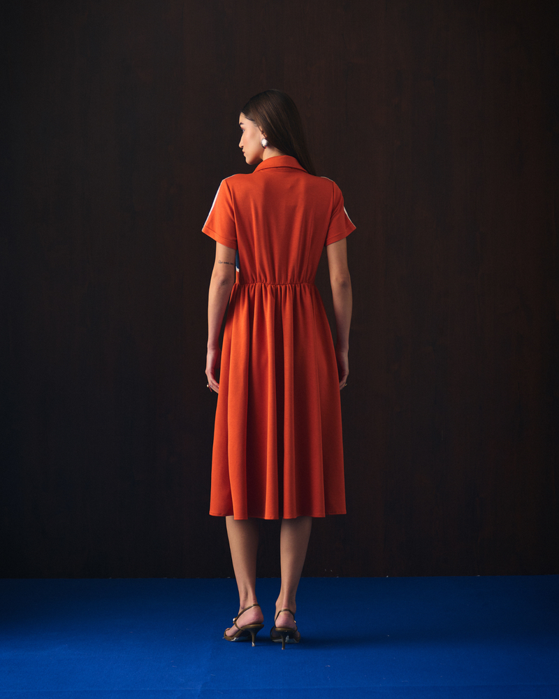 ORANGE ALIA DRESS
