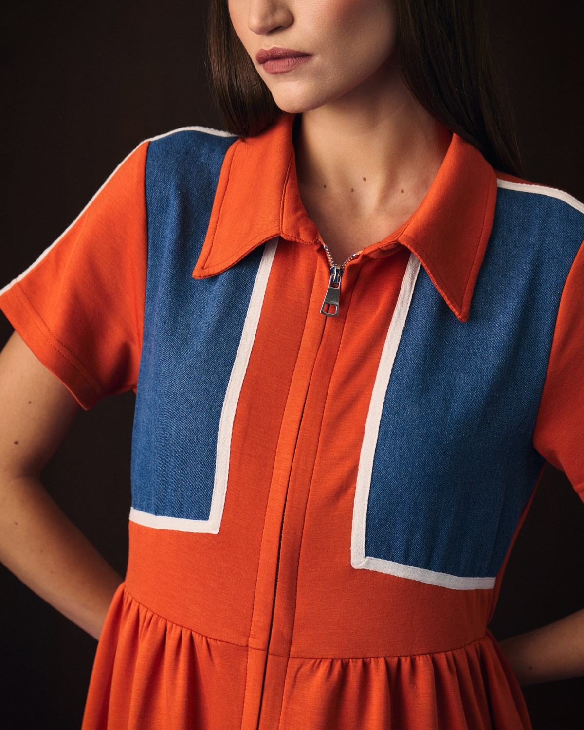 ORANGE ALIA DRESS