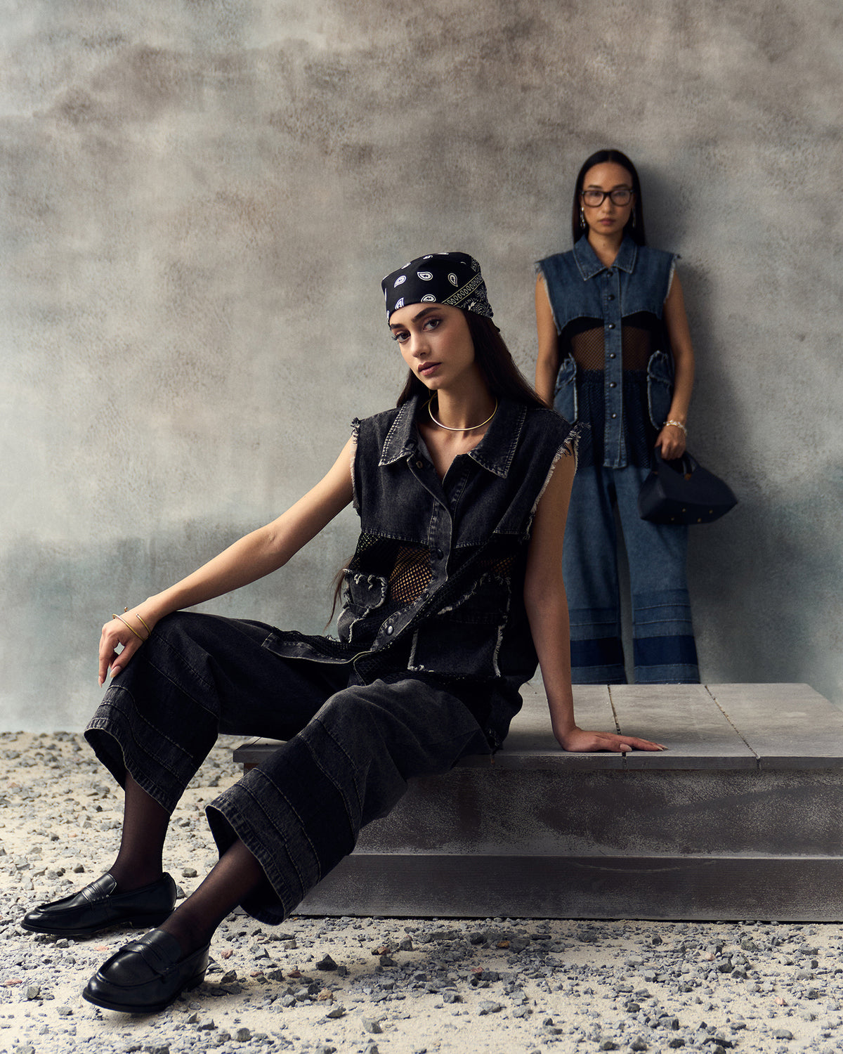 BLACK SORRENTE COORD SET