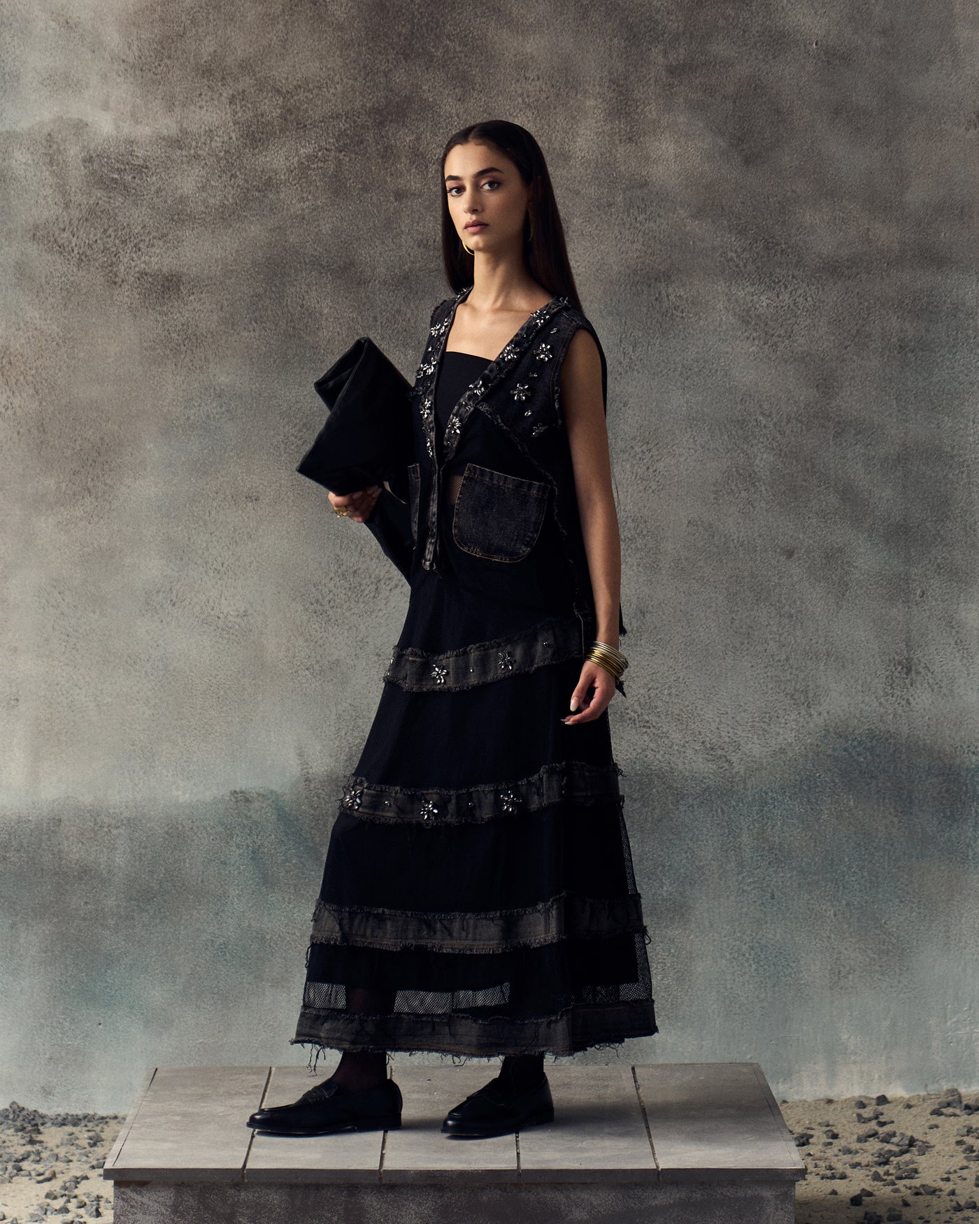 BLACK LABLYN SKIRT SET