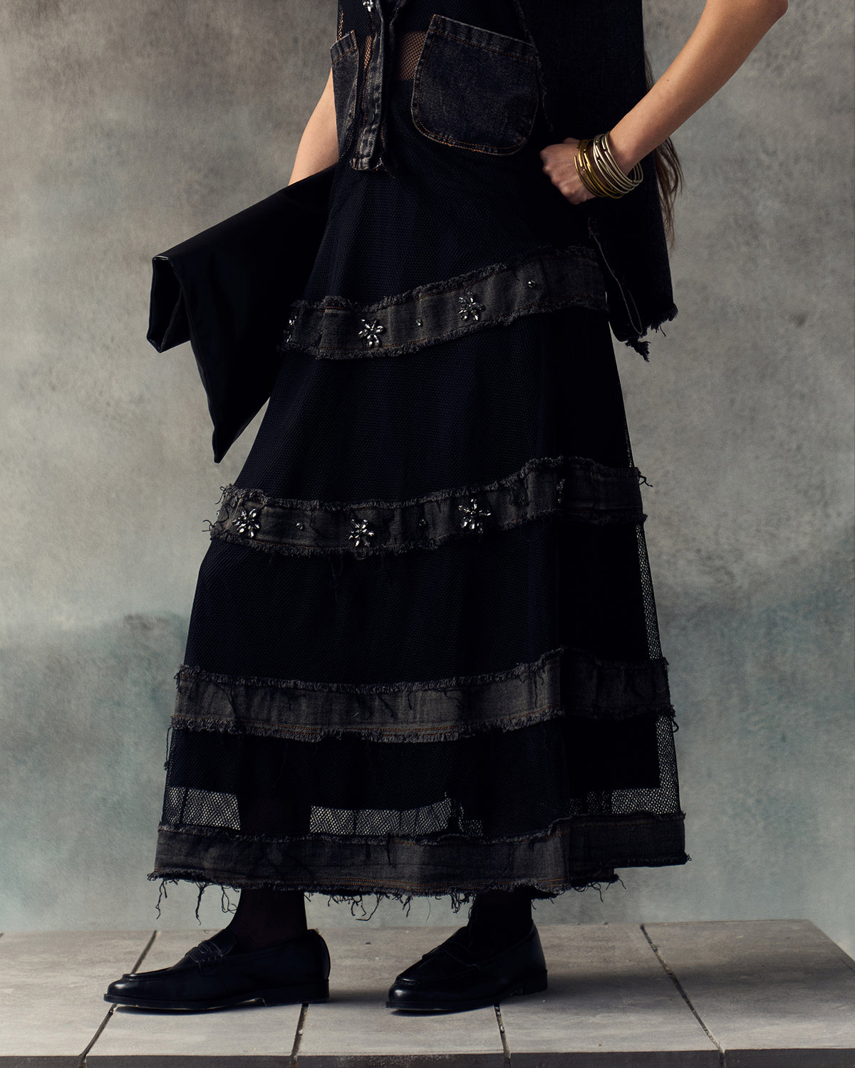 BLACK LABLYN SKIRT SET