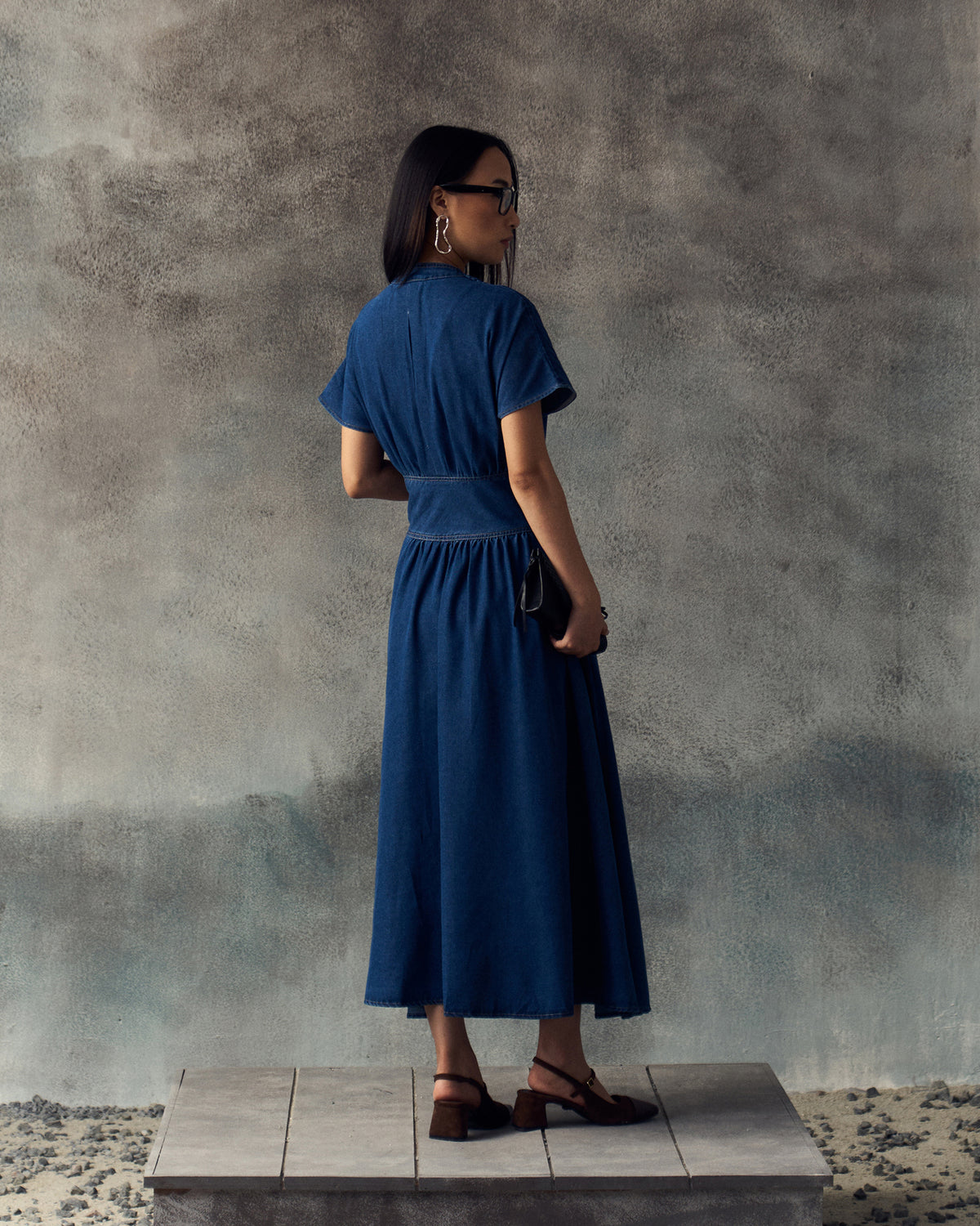 DARK BLUE ANISE DRESS